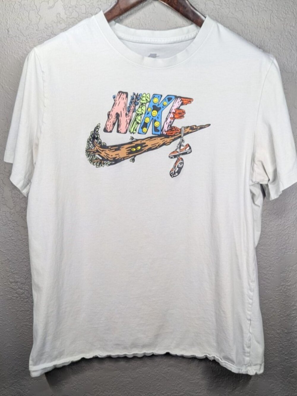 Nike Graffiti Logo Fantasy Futura Graphic T-Shirt Mushroom Logo